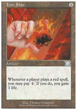Iron Star - Medium Play MTG Classic 6th Edition - Image 1