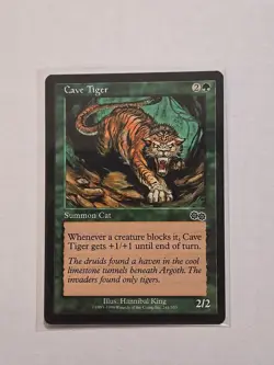 Cave Tiger - Urza's Saga - LP - MTG Magic - Common - Creature - Image 1