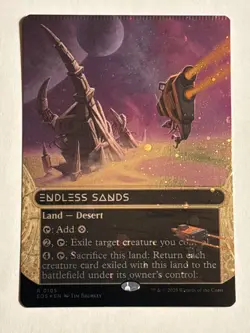 Endless Sands (CRIMPED)(0105)(Borderless Galaxy FOIL) Edge of Eternities - MTG - Image 1