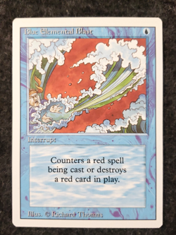 Blue Elemental Blast Magic the Gathering Revised NM Never played MTG (DS3D1K5) - Image 1