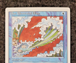 Blue Elemental Blast Magic the Gathering Revised NM Never played MTG (DS3D1K5) - Image 3