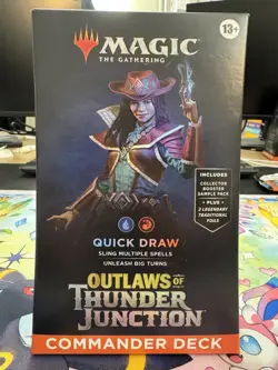 Magic MTG - Outlaws of Thunder Junction Quick Draw Commander Deck - NEW/SEALED - Image 1