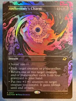 Archenemy's Charm Edge of Eternities Borderless Surreal Space FOIL NM MtG - Image 2