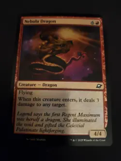 Nebula Dragon *FOIL Common* Magic MtG x1 Edge of Eternities NM - Image 1