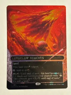Lavaclaw Reaches (0112)(Borderless Galaxy FOIL) Edge of Eternities - MTG - Image 1