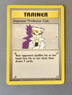 Mint/NM - Imposter Professor Oak - 73/102 - Base Set - Pokemon Card - Image 1