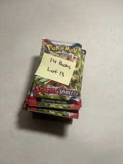 14x Pokemon Scarlet and Violet Base Set Booster Packs New Sealed - Image 3