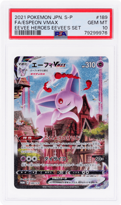 2019 Pokemon Sword and Shield Japanese Promos Espeon Vmax PSA 10 - Image 1