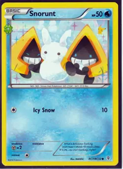 2016 POKEMON SNORUNT RC7/RC32 GENERATIONS-RADIANT COLLECTION REGULAR -NM/LP (S4) - Image 1