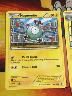 D1066 POKEMON TCG PLASMA STORM 2012 MAGNEMITE 42 MAGNETON 45 HP-DMG - Image 2
