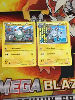 D1065 POKEMON TCG PLASMA STORM 2012 MAGNEMITE 42 MAGNETON 45 HP-DMG - Image 1