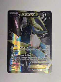 Cobalion EX 133/135 Plasma Storm - 2012 Vintage Pokemon - HARD TO FIND Full Art - Image 1