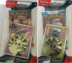 New Pokemon Holo Sinistea & Pineco Scarlet & Violet Paradox Rift Blister Packs - Image 1