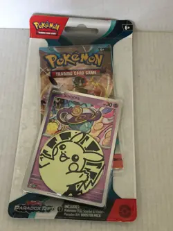 New Pokemon Holo Sinistea & Pineco Scarlet & Violet Paradox Rift Blister Packs - Image 2