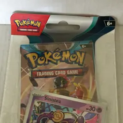 New Pokemon Holo Sinistea & Pineco Scarlet & Violet Paradox Rift Blister Packs - Image 4