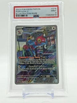 2023 Pokemon PORYGON-Z #214/182 Paradox Rift ILLUSTRATION RARE PSA 9 💥 - Image 1