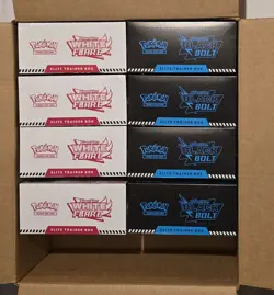 Pokemon Black Bolt & White Flare Elite Trainer Box ETB - Lot of 8 Sealed - Image 1