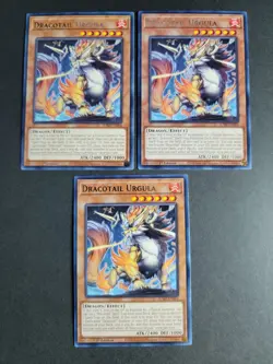 Dracotail Urgula (X3) JUSH-EN004 Yugioh Justice Hunters - Image 1