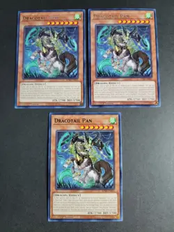 Dracotail Pan (X3) JUSH-EN003 Yugioh Justice Hunters - Image 1