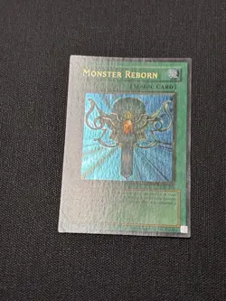 Yugioh! Monster Reborn LOB-118 | Faded & Wavy Unlimited Misprint - NM - Image 4