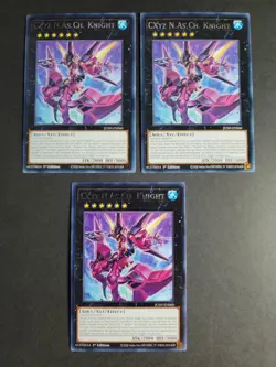 CXyz N.As.Ch. Knight (X3) JUSH-EN060 Rare Yugioh Justice Hunters - Image 1