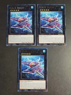 N.As.H. Knight (X3) JUSH-EN059 Rare Yugioh Justice Hunters - Image 1