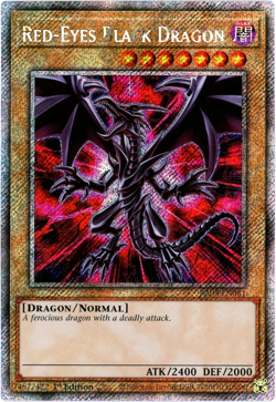 YuGiOh! Red-Eyes Black Dragon - RA03-EN081 - Platinum Secret Rare 1st Edition NM - Image 1