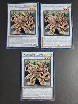 Martial Metal Marcher (X3) JUSH-EN052 Rare Yugioh Justice Hunters - Image 1