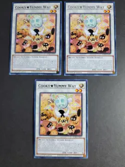 Cooky Yummy Way (X3) JUSH-EN020 Rare Yugioh Justice Hunters - Image 1