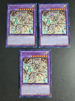 Mysterion The Dragon Crown (X3) JUSH-EN013 Rare Yugioh Justice Hunters - Image 1
