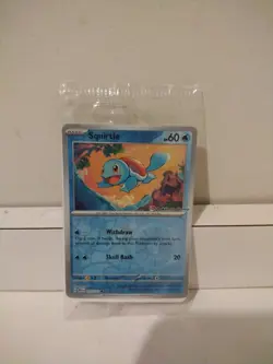 Squirtle 007/165 - Pokemon Center STAMPED 151 Promo Reverse Holo Card - SEALED - Image 1