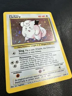Pokemon TCG Clefairy Base Set Holo Rare Card 5/102 Unlimited NM/LP - Image 5