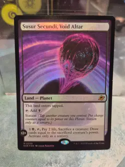 FOIL M 0259 Susur Secundi, Void Altar Land Planet Edge of Eternities MTG Card - Image 1