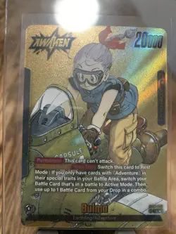 Bulma SB01-045 Gold Leader Dragon Ball Manga Booster Card Fusion World - Image 2