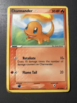 Charmander 48/100 2006 Crystal Guardians Regular Pokemon TCG card - Image 1