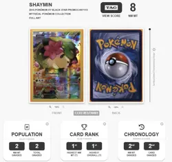 TAG 8 Shaymin XY115 - Mythical Pokemon Collection Promo Graded Full Art Card - Image 3