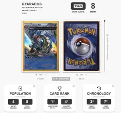 TAG 8 Gyarados 21/98 Ancient Origins - Holo Rare Pokemon Graded Card - Image 3