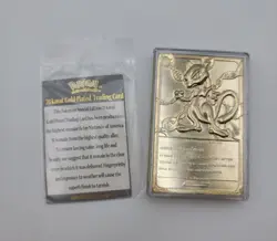 1999 Pokemon 23k Gold Plated Mewtwo Trading Card Limited Edition Burger King - Image 4