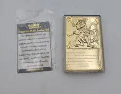1999 Pokemon 23k Gold Plated Mewtwo Trading Card Limited Edition Burger King - Image 2
