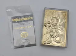 1999 Pokemon 23k Gold Plated Mewtwo Trading Card Limited Edition Burger King - Image 3