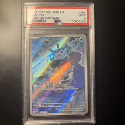 Pokemon TCG Mantyke Card 189/182 Sv04: Paradox Rift PSA 9 - Image 1