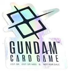 GUNDAM Card Game Beta Trial Event EXBase EXBP-001 with Sticker From BANDAI JAPAN - Image 5
