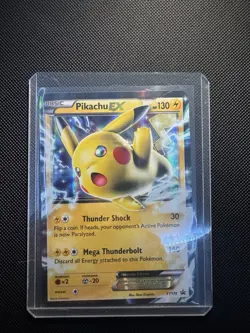 Pokemon TCG Pikachu EX XY174 Promo Holo Card - Image 1