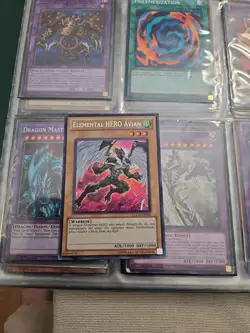 Yu-Gi-Oh Elemental Hero Avian Secret Rare Card LCGX-EN002 - Image 1