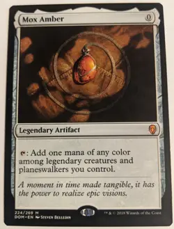 MTG English Magic Card Near Mint MOX AMBER from Dominaria - Image 1