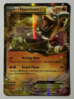 Houndoom EX 21/162 (LP) Ultra Rare XY Series: BREAKthrough 2015 Pokemon Card - Image 1