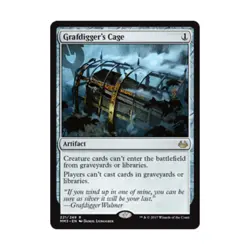 WOTC MTG Modern Masters 2017 Grafdigger's Cage (R) EX - Image 1