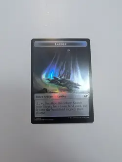 MTG - Lander 0004/Human Soldier 0002 Token (Foil)- Edge of Eternities NM/M Condi - Image 1