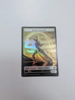 MTG - Lander 0004/Human Soldier 0002 Token (Foil)- Edge of Eternities NM/M Condi - Image 4