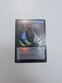 MTG - Incubator 0015/Phyrexian 0015 Token (Foil) - Edge of Eternities NM/M Cond - Image 1